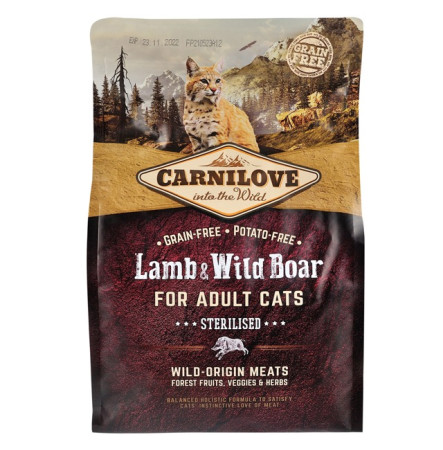 Carnilove Cat Lamb & Wild Boar Sterilised 2 кг